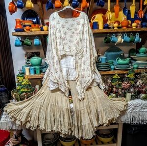 💥SOLD💥TASCHENWERK 100% Hand Woven Natural Cotton Rose Bud "New"